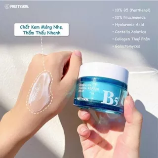 Kem Dưỡng Ẩm, Phục Hồi, Trắng Da Pretty Skin Hydra B5 Derma Repair Cream 50ml