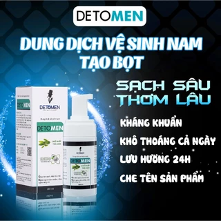 [Che tên] Bọt Vệ Sinh Nam Detomen giúp ngăn Nấm Ngứa, Làm Sạch, Khử Mùi, Bảo Vệ 100ml