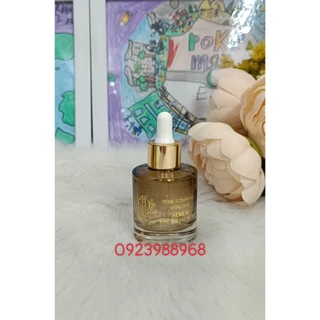 Chai thủy tinh HV 30ml nâu bóng bóp khoen vàng DÁN TEM SẴN BEAUTY SPA SERUM ĐẶC TR Ị SẮC TỐ DA