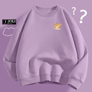 Áo Sweater Mèo Pa Nam Nữ By JOLI Unisex Chất Nỉ Lót Bông Mũ 2 Lớp Form Rộng