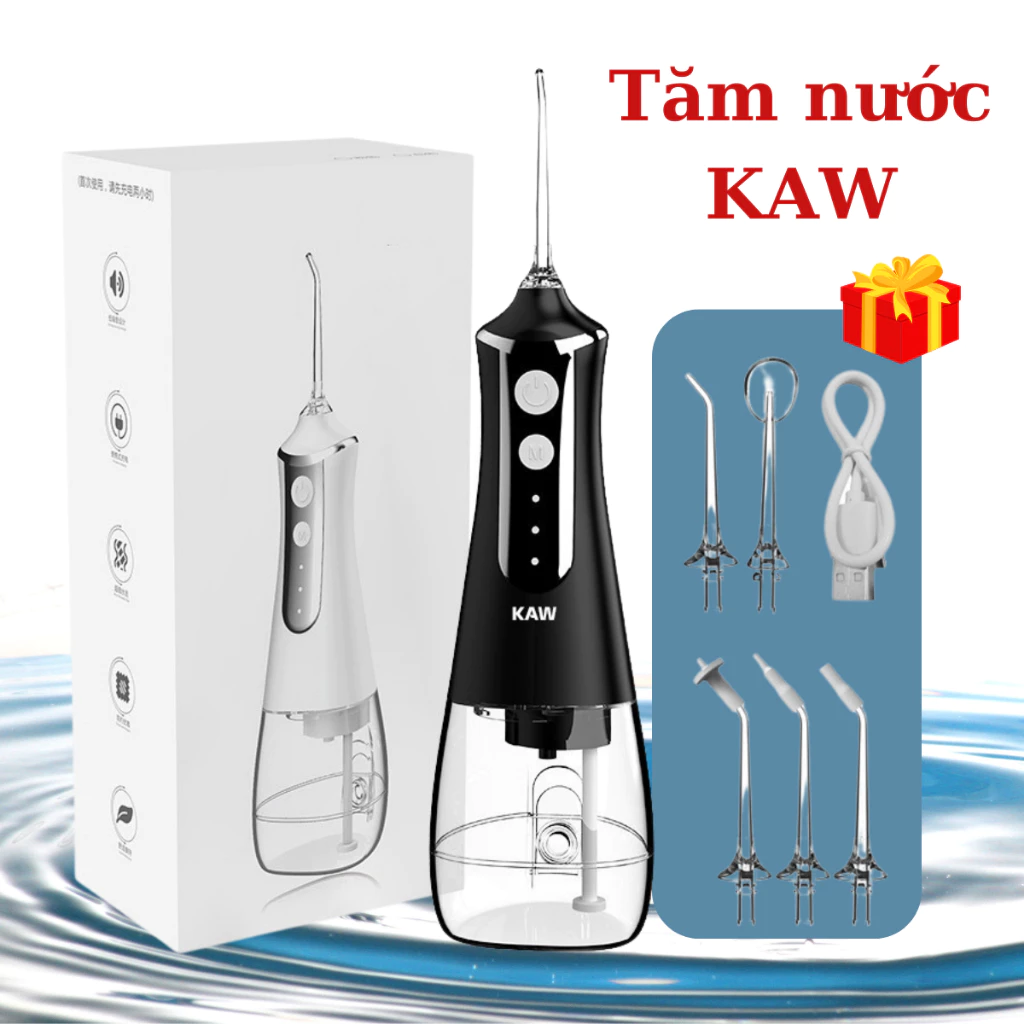 Máy Tăm Nước Cầm Tay Vệ Sinh Răng Miệng Dung Tích 300ml  5 Chế Độ, Hàng Chính Hãng bảo hành 1-1