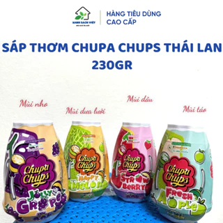 Combo sáp+túi thơm, Sáp thơm Chupa Chups Thái Lan 230gr làm mát khử mùi không khí thơm ngọt ngào