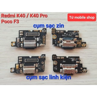 Cụm sạc zin Xiaomi Redmi K40 , Redmi K40 Pro , Poco F3