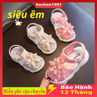 Dép quai hậu hè cho bé gái, sandal baby tập đi chất cao su mềm êm chân chống trơn trượt hàng Quảng Châu. loại đẹp