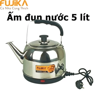 Ấm đun nước siêu tốc Fujika/ Nkmedia inox 5 lít tự ngắt khi nước sôi - Bảo hành 12 tháng