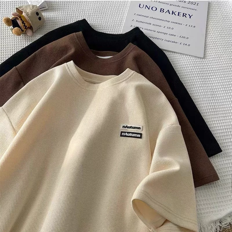 [RẺ VÔ ĐỊCH] Áo Thun19 Unisex Áo phông nam nữ tay lỡ oversize form rộng chất liệu cotton dệt tổ ong thoáng mát