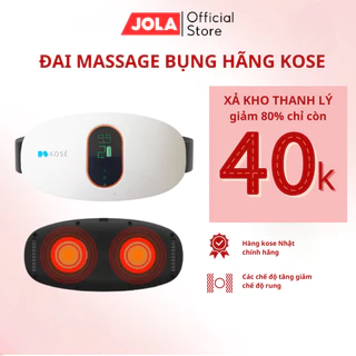 Máy massage bụng hãng KOSE JOLA số 1 Nhật Bản giảm mỡ toàn thân an toàn, đai massage chế độ rung đánh bay mỡ bụng