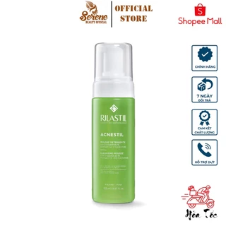 Bọt rửa mặt dành cho da dầu mụn KARMEL Rilastil Acnestil Cleansing Mousse 165ml