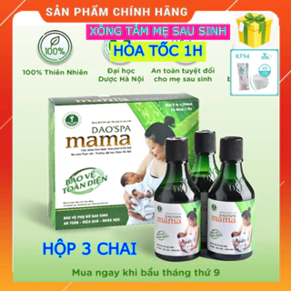 (HỏaTốc) Hộp 3 chai Dung dịch xông tắm cho mẹ sau khi sinh DK Pharma Dao'Spa Mama 3 chai 250 ml - Chính hãng