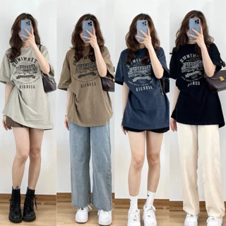 ÁO PHÔNG NỮ TERMINUS, ÁO THUN 3158 NAM NỮ TAY LỠ CHẤT COTTON KHÔ FREESIZE PHONG CÁCH HÀN QUỐC