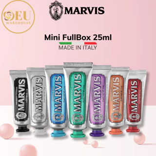 [Hàng Công Ty] Kem Đánh Răng Ý Marvis Mini 25ML Fullbox, Sạch Răng Thơm Miệng Trắng Răng, Nhỏ Gọn Cho Du Lịch