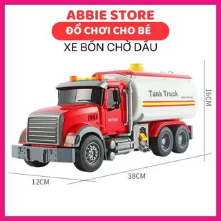 Xe Bồn Đồ Chơi Cho Bé, Xe Cần Cẩu, Xe Cứu Hỏa, Xe Ben, Xe Cứu Hộ Kích, Xe Rác Thước Lớn, Đèn Và Nhạc Vui Nhộn