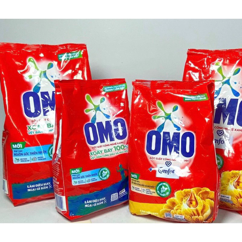 Bột Giặt OMO Comfort Tính Dầu Thơm Nồng Nàn Túi 350g, 700g