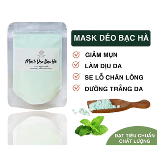 Bột dẻo bạc hà trà xanh 100gr[hỗ trợ giảm mụn,thâm]