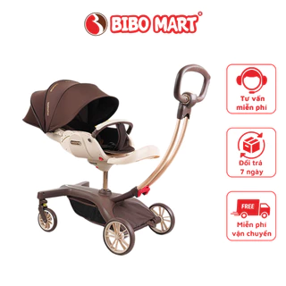 Xe đẩy Baobaohao V21 đa chức năng màu nâu - Bibo Mart