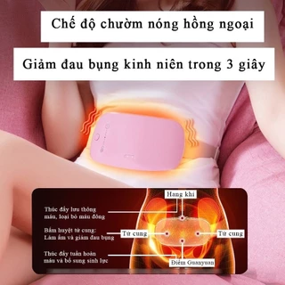 Đai đeo làm ấm bụng giảm đau bụng kinh máy massage bụng giảm đau ngày dâu mát xa giảm đau bụng kinh nguyệt khi đến kỳ