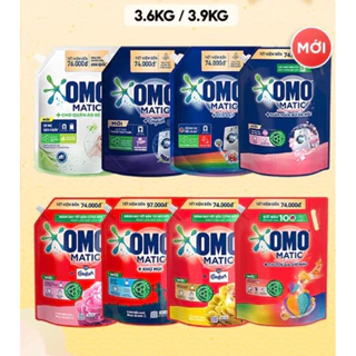 Nước Giặt OMO Matic Túi 3.6Kg, 3.9Kg