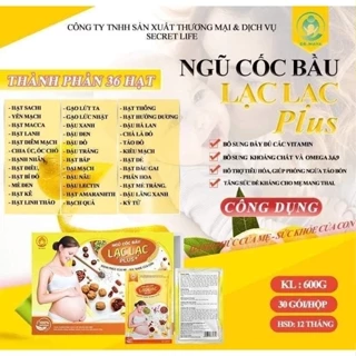 [Combo 5 Hộp Giá Sỉ] Ngũ cốc bầu Lạc Lạc Dr.maya 600g (30 gói) Bổ sung dưỡng chát thiết yếu chính hãng