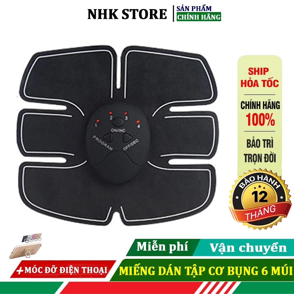 Miếng Dán Tập Cơ Bụng 6 Múi,Miếng Dán Massage Bụng,Miếng Dán Rung Bụng.Giúp Bạn Sở Hữu Bụng 6 Múi săn chắc.