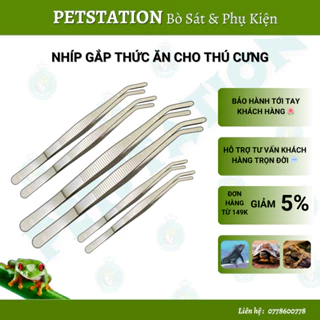 Nhíp gắp thức ăn cho bò sát INOX nhiều kích thước, giúp gắp thức ăn cho pet dễ dàng