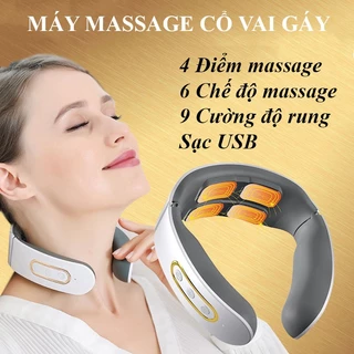 Máy Massage Cổ Vai Gáy Cao Cấp JT- 809 - Có Chườm Nóng 42 Độ C - 4 Đầu Tiếp Xúc, 6 Chế Độ Massage, 9 Cường Độ