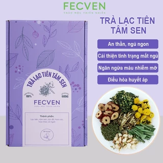 Trà Lạc Tiên Tâm Sen Fecven- Giúp An Thần, Ngủ Ngon, Cải Thiện Tình Trạng Mất Ngủ, Kiểm Soát Đường Huyết- Hộp 30 Túi Lọc