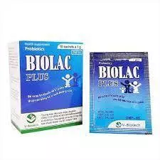 Cốm vi sinh bổ sung men Biolac Plus bổ sung vi sinh có lợi cho đường ruột ( Hộp 10 gói)