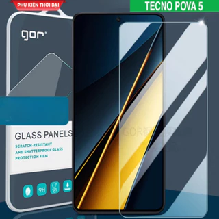 Cường lực Gor TECNO POVA 5 trong suốt trơn mượt chất kính đẹp tặng keo mép