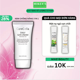 Kem chống nắng nâng tone, kiềm dầu, phổ rộng, dưỡng da CARECELLA Hàn Quốc (50 ml)