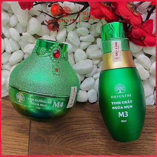 Bộ Mụn M3 M4 Duyên Thị Bách Y Sâm: Gồm Serum Ngừa Mụn Và Kem Trắng Da Ngừa Mụn (MẪU MỚI)