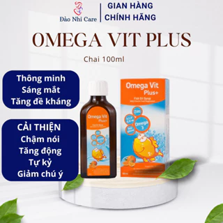 Chính hãng Omega Vit Plus 100ml giúp bé thông minh, tăng đề kháng