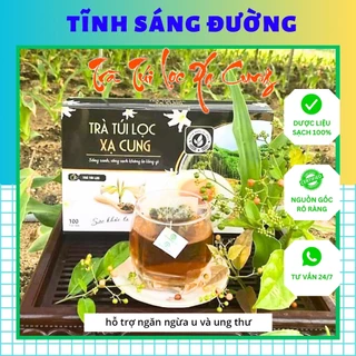 Trà Túi Lọc Xạ Cung (Xạ Đen và Trinh Nữ Hoàng Cung) - Tĩnh Sáng Đường hỗ trợ ngăn ngừa u và ung thư