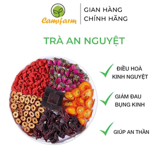 Trà an nguyệt Camifarm giúp điều hòa kinh nguyệt, giảm đau bụng kinh