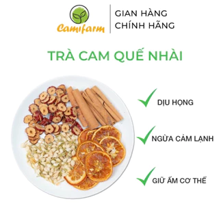 Trà cam quế mix táo đỏ hoa nhài Camifarm dịu họng, phòng cảm lạnh, giảm đầy bụng, khó tiêu