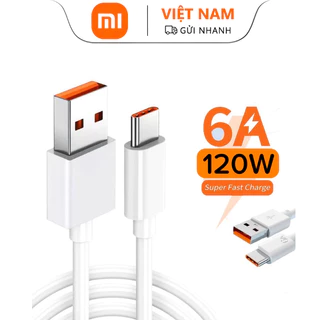 Dây sạc Xiaomi 33W / 67W / 120W sạc nhanh Turbo hàng chính hãng cực chất PK XTZ Bảo hành 1 đổi 1 trong vòng 6 tháng