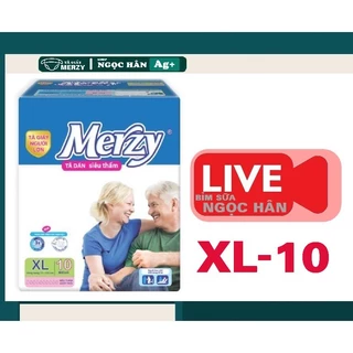 Bỉm già Merzy XL10 miếng. Siêu thấm hút chống tràn tuyệt đối