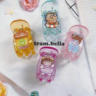 kẹp càng cua hình cao cấp kẹp tóc càng cua 5 răng tram.bella