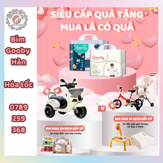 [TẶNG QUÀ] Tã/bỉm quần dán Gooby Hàn ngày-đêm chống tràn hiệu quả đủ size NB/S/M/L/XL/XXL cho bé