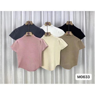 Áo dệt kim croptop tay bồng siêu xinh mẫu mới 2024