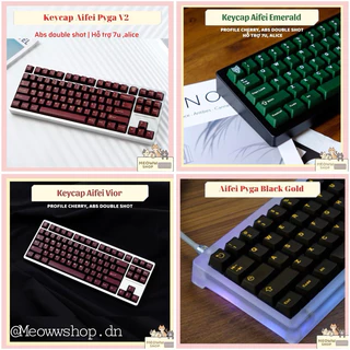 [Hàng có sẵn]Keycap bàn phím Cmk Aifei Purpleti màu tím 275 nút chơi nhiều layout