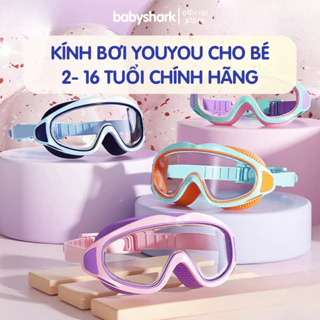 Kính bơi trẻ em Youyou chính hãng cho bé gái bé trai góc rộng chống nước chống sương mù đai cài