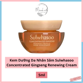 Kem Dưỡng Nhân Sâm Sulwhasoo Concentrated Ginseng Renewing Cream Giảm Lão Hóa mini 5ml