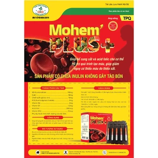 Mohem Plus (h/20 ống) TPQ bổ sung sắt cho phụ nữ mang thai