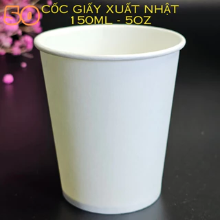 Combo 2.000 Ly giấy dùng 1 lần 150ml - 5OZ , cốc giấy màu trắng, giá rẻ. bán buôn