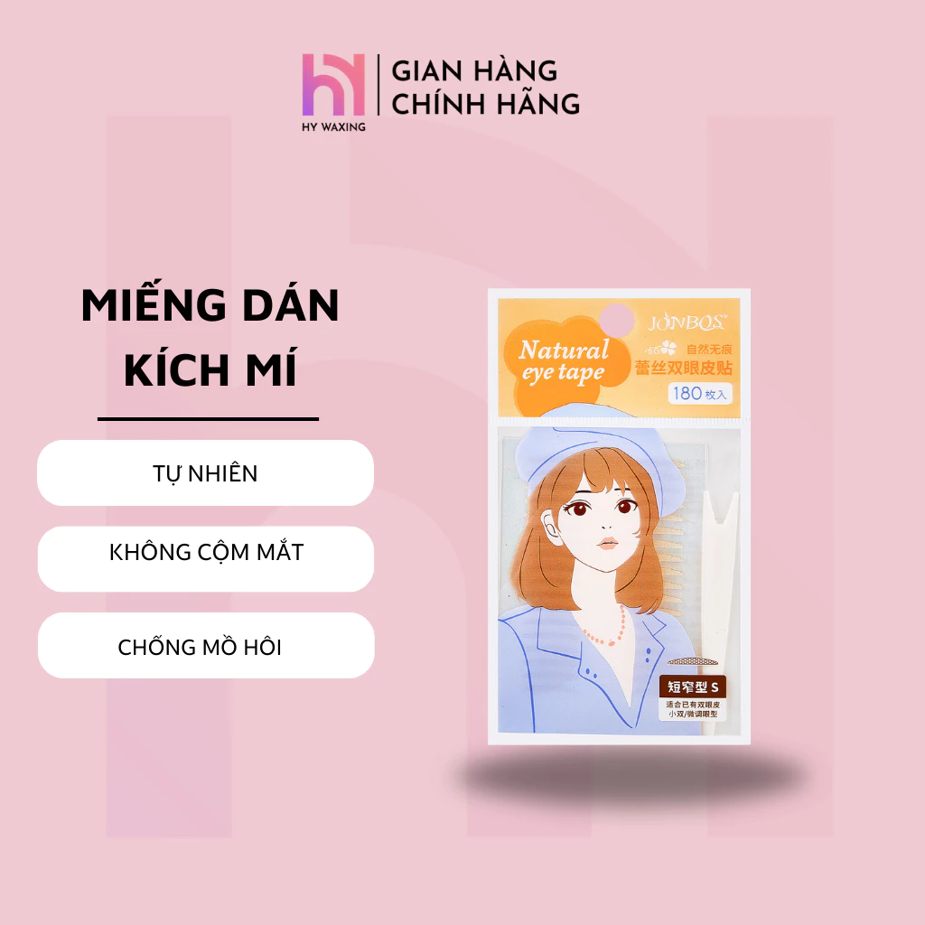 Set 120  Miếng Dán Kích Mí HY WAXING Tự Nhiên Chống Thấm Nước Lâu Trôi CI-135