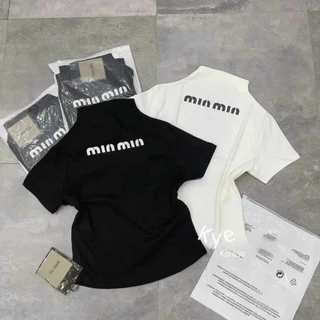 Áo Phông Bara Miu Miu💖Áo Thun Chất Cotton Dày Dặn Ôm Đoy Mềm Mịn Dáng Rộng NNA220