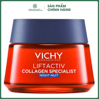 Kem Dưỡng Vichy Sáng Da, Mờ Thâm Nám Ban Đêm Liftactiv Collagen Specialist Night 50ml Hasaki Sản Phẩm Chính Hãng