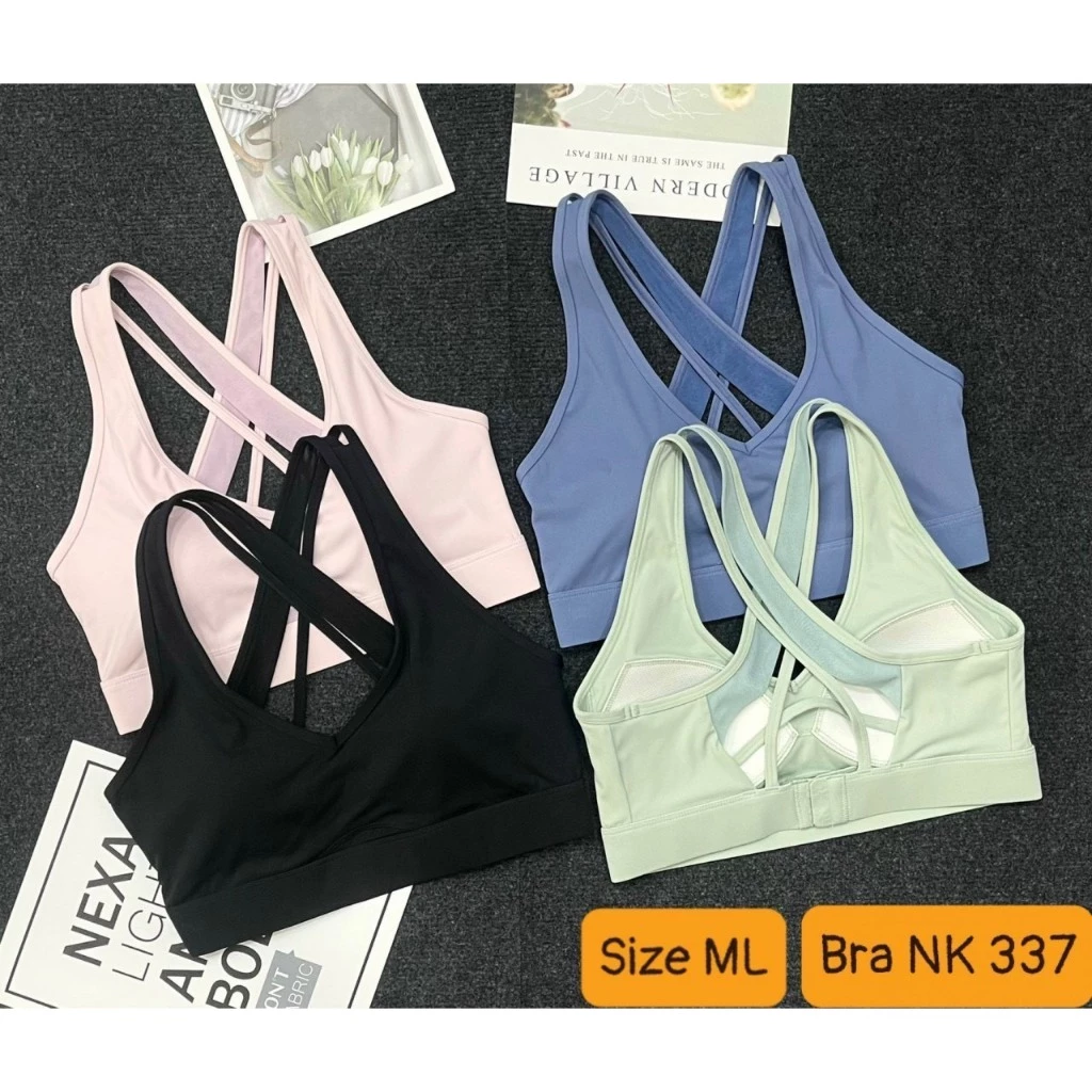 Áo bra NK 337 cao cấp thời trang nữ tập gym, yoga, aerobic, zumba, thể thao 2Tsport