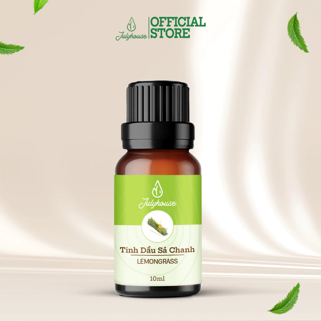 Tinh dầu sả chanh 10ml JULYHOUSE giúp xua đuổi côn trùng, khử mùi, thơm phòng