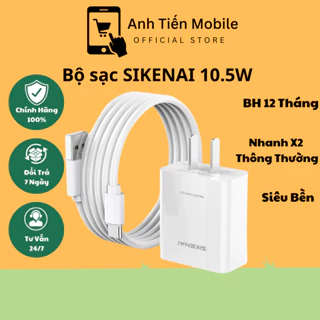 Bộ sạc nhanh SIKENAI  10.5W dành cho iPhone, Android chính hãng - BH 12 tháng